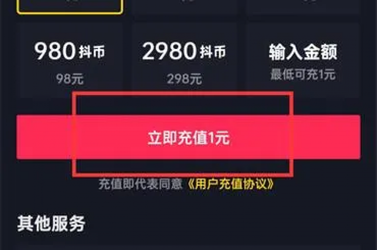 抖音十抖币仅需一元，充值方法全解析。