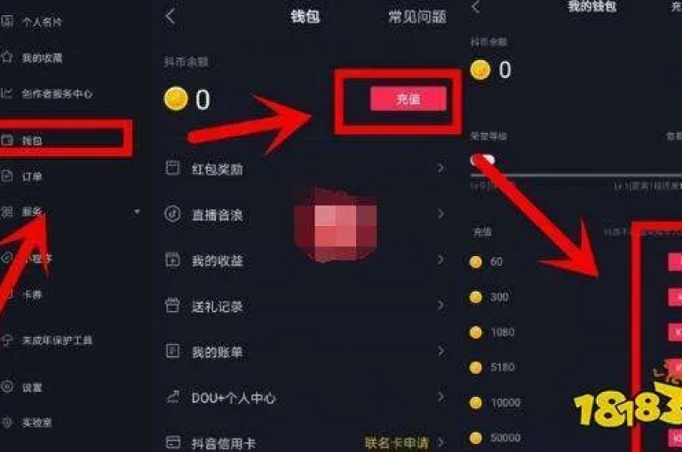 抖音币充值平台官方网页链接（抖音币官方充值渠道网址）。